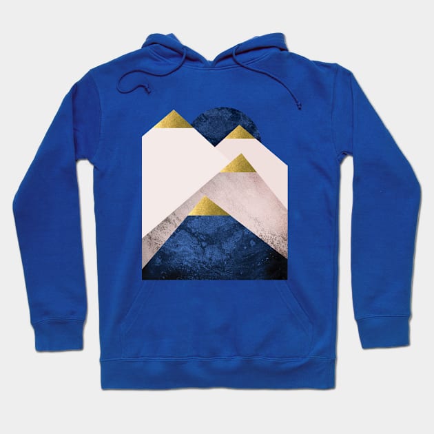 Scandi Mountain Peaks Hoodie by UrbanEpiphany